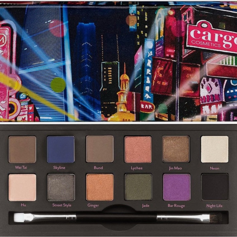 NIB Cargo Cosmetics Shanghai Nights Eye Shadow Palette 12 Shades Pigmented